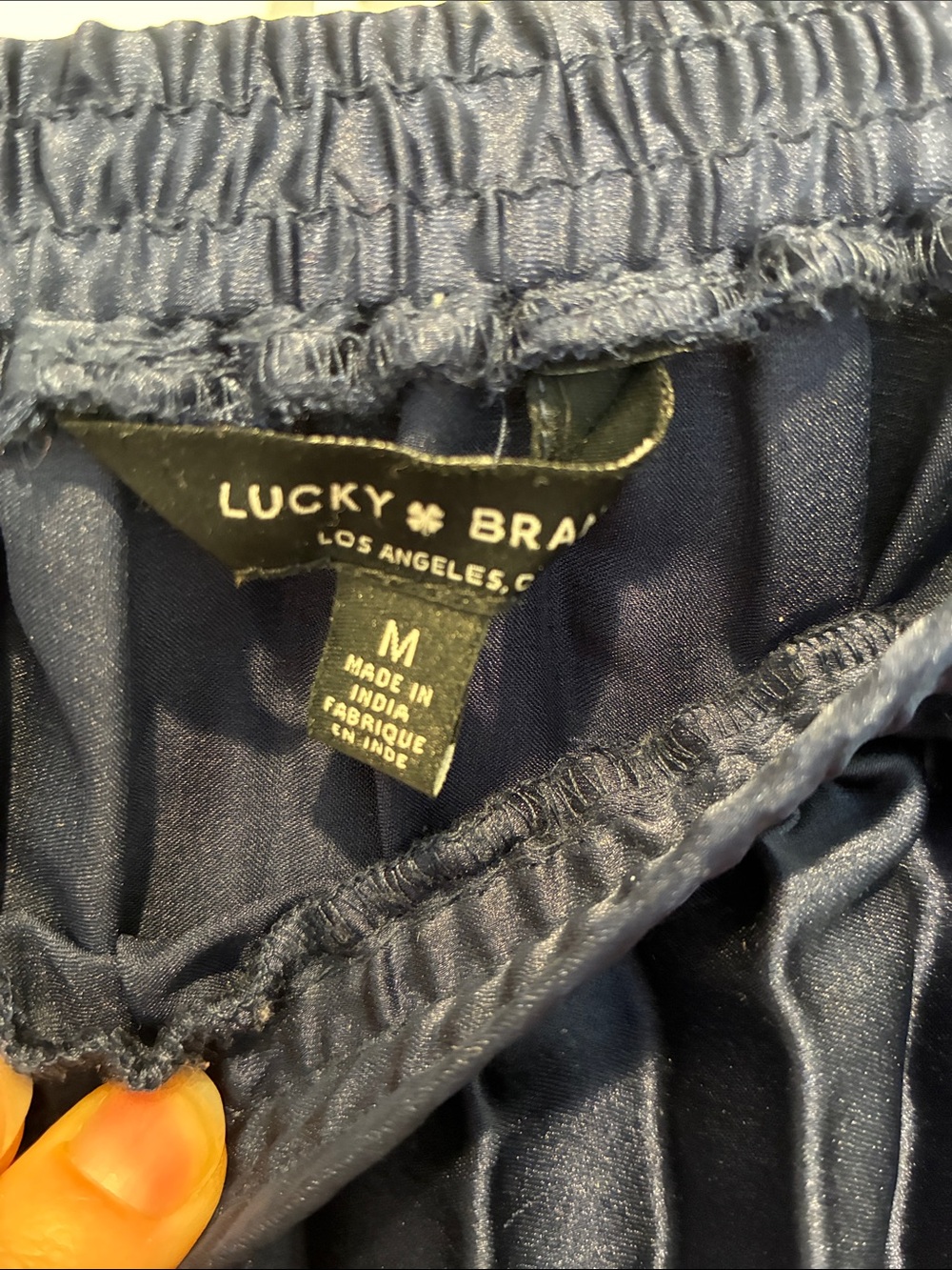 Lucky Brand Navy Pleated Midi Skirt - Picture 2 of 3